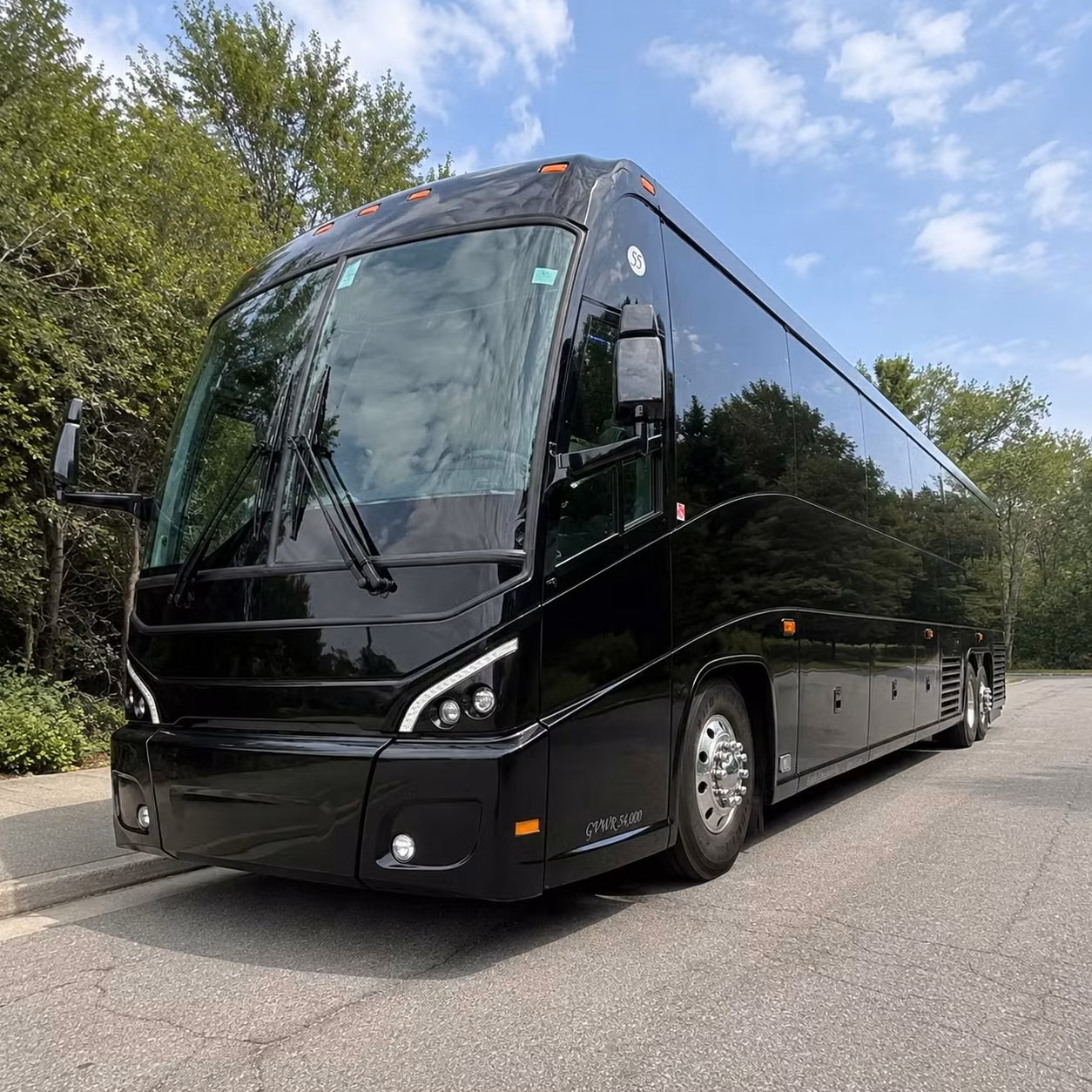 56 passenger charter bus