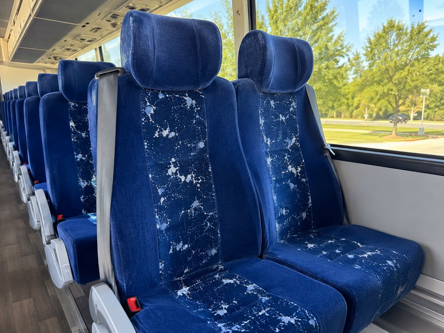 mountain view charter bus interior