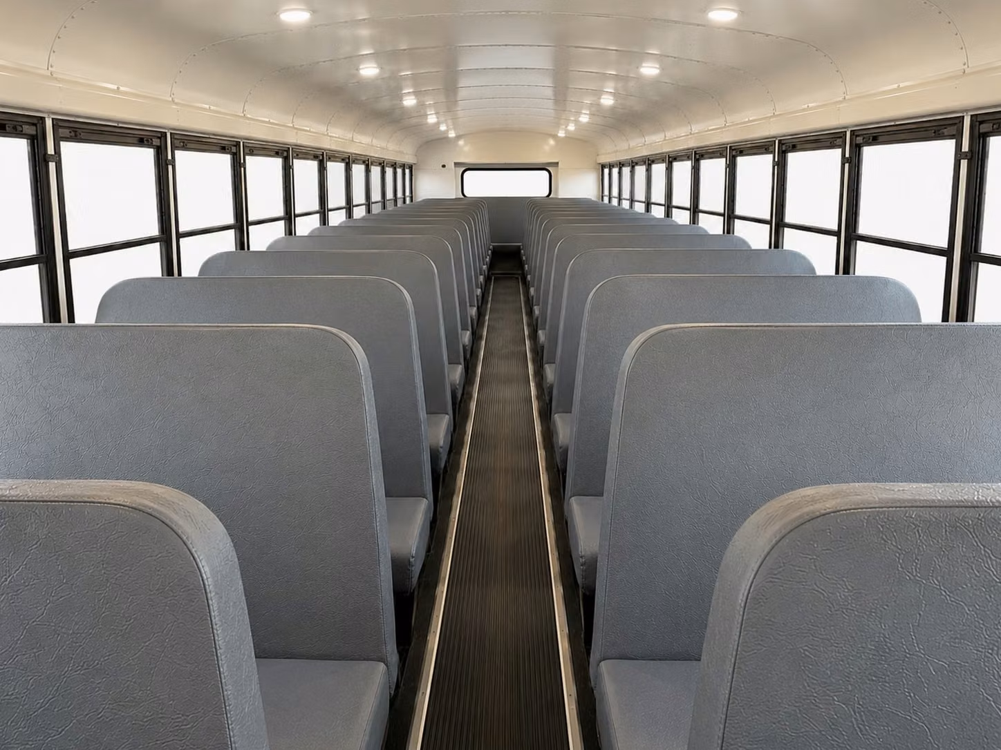 school bus inside